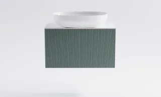 Тумба с раковиной Astra-Form М-40 Slim 4631177714467 70 см зелёный матовый